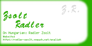 zsolt radler business card